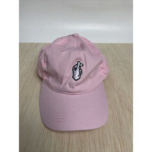 Pink Love Fingers Baseball Hat Cap Adjustable Back Embroidery Front Back Logo